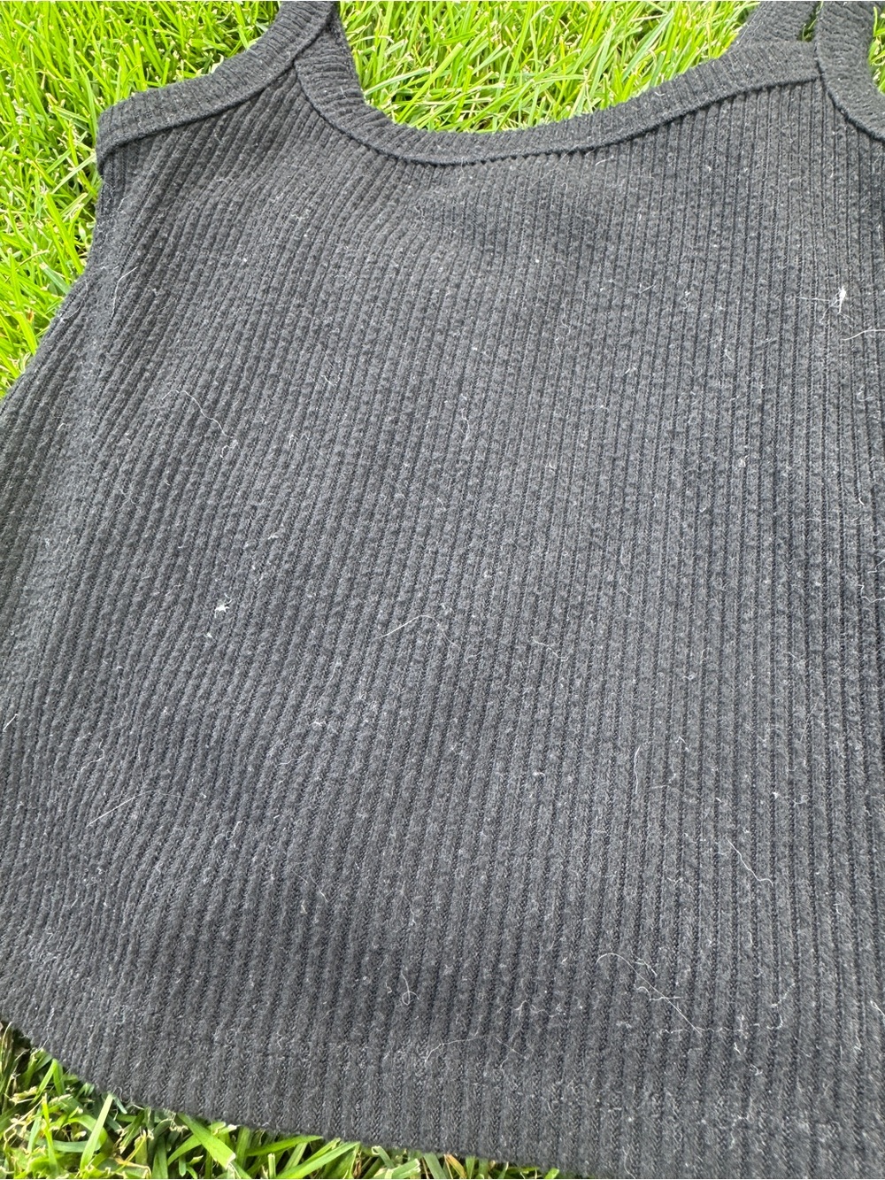 Universal Thread Black Ribbed Tank Top - Picture 3 of 4